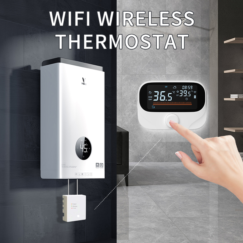 Termostato Inteligente Tuya Wi‑Fi com Display Intercambiável entre °C e °F