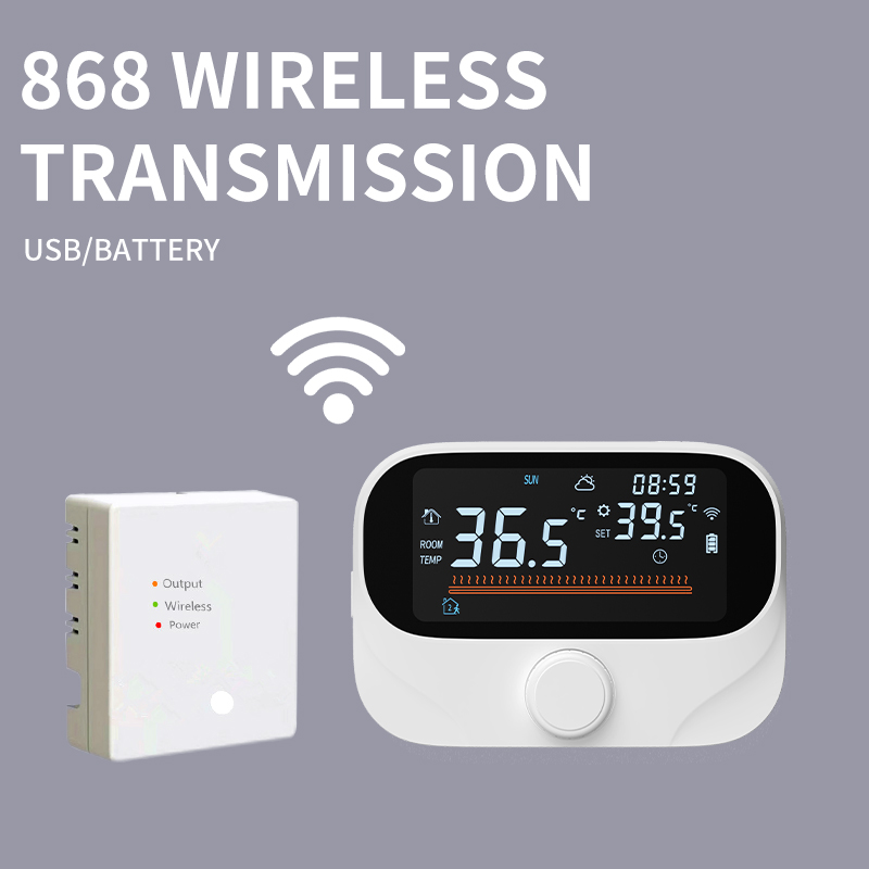Termostato Inteligente Tuya Wi‑Fi com Display Intercambiável entre °C e °F