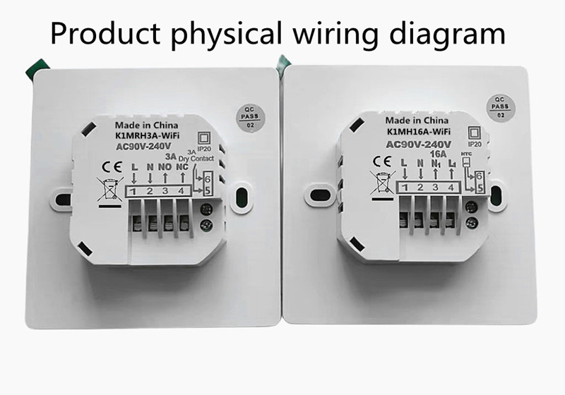 Modelo K1M Botão WiFi Termostato