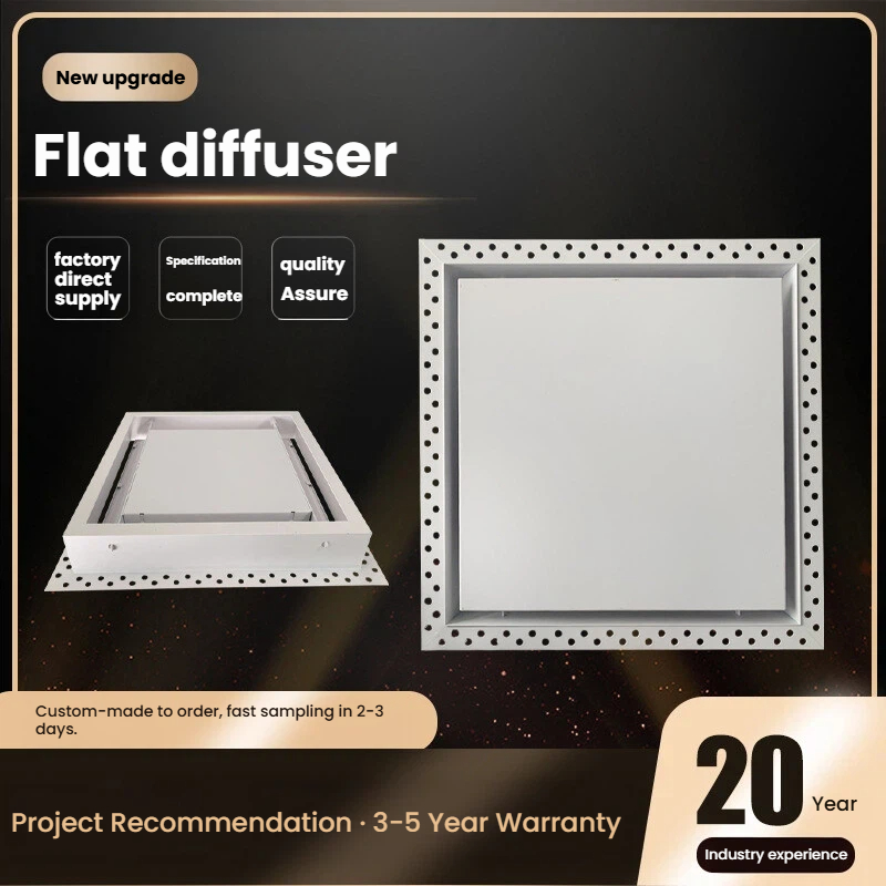 Difusor linear de ranhura para aplicação em gesso