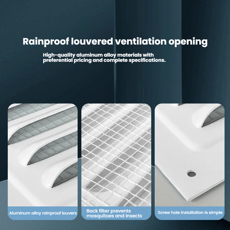 Louvered ventilação ar/retorno ar ventilação grade